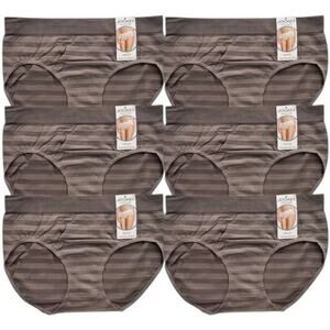 Lot 6 Jockey Brown Matte & Shine Seamsfree Hipster, US8